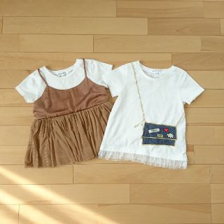 グローバルワーク(GLOBAL WORK)の女の子Tシャツ 2枚セット(Tシャツ/カットソー)