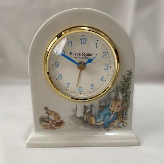 ウェッジウッド(WEDGWOOD)のwedg woodウェッジウッド 置時計 ピーターラビット(腕時計)