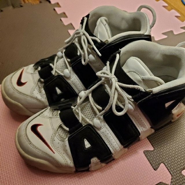 スニーカーNike Air more uptempo モアテン ゼブラ