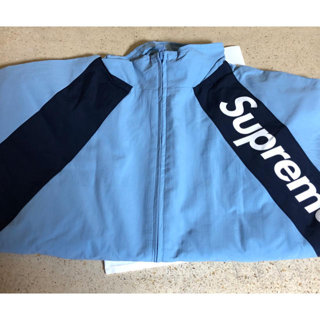 L 水色 supreme paneled track jacket 20ss