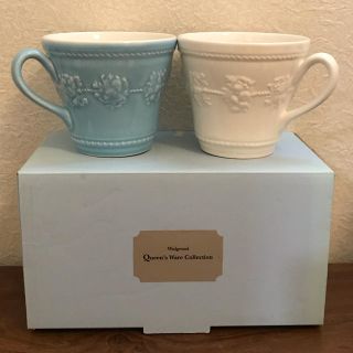 ウェッジウッド(WEDGWOOD)の箱付き新品未使用☆Wedgwoodペアマグカップ☆ウェッジウッド(グラス/カップ)