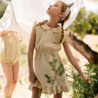 ボンポワン(Bonpoint)の完売 liilu penelope dress  イエロー黄色 2-4y(ワンピース)