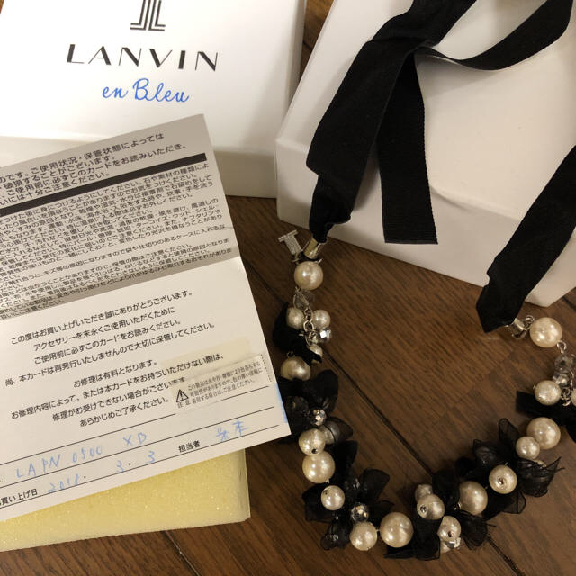 LANVIN en Bleu(ランバンオンブルー)のランバン ネックレス 【美品】箱無し レディースのアクセサリー(ネックレス)の商品写真