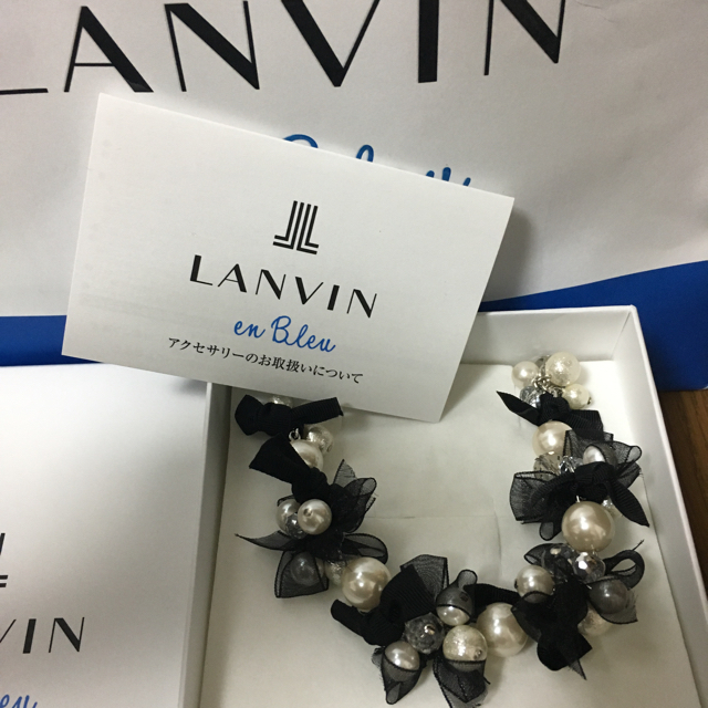 LANVIN en Bleu(ランバンオンブルー)のランバン ネックレス 【美品】箱無し レディースのアクセサリー(ネックレス)の商品写真