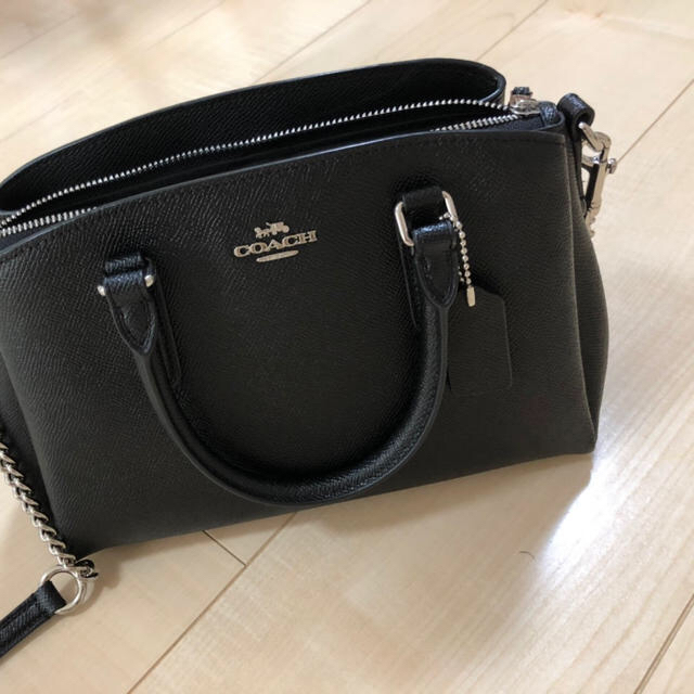 コーチcoach 2way ショルダーバッグマグネット式開閉素材レザー