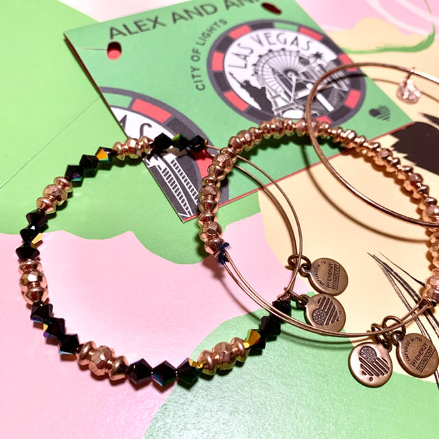 新品 ☆ Alex and Ani ラスベガス限定　3本セット レディースのアクセサリー(ブレスレット/バングル)の商品写真