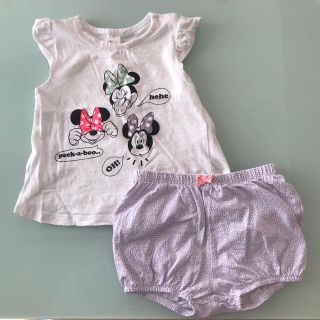 エイチアンドエム(H&M)のH&M ディズニー　トップス　パンツ　上下セット(Ｔシャツ)