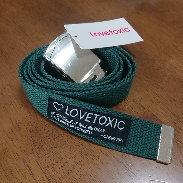 lovetoxic(ラブトキシック)のラブトキシック ガチャベルト グリーン☆ラブトキ キッズ/ベビー/マタニティのこども用ファッション小物(ベルト)の商品写真