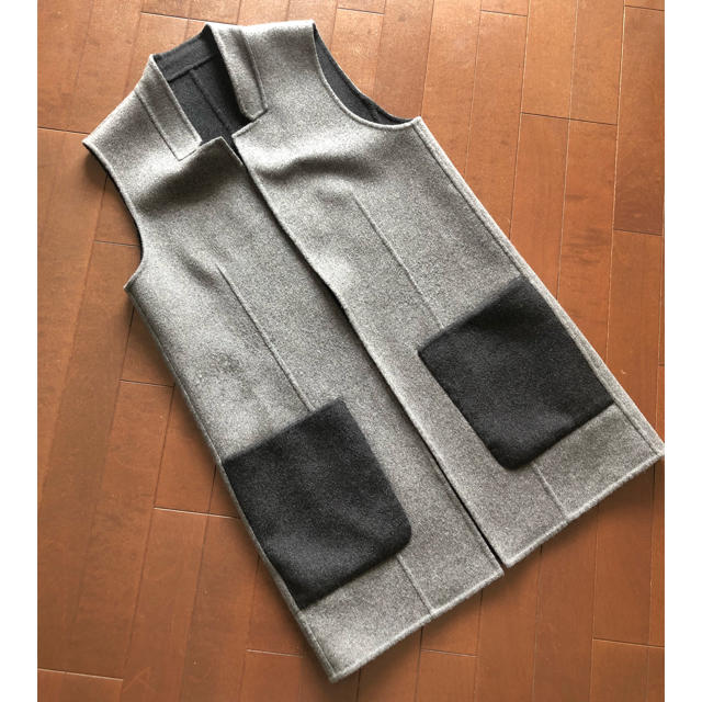 daisy lin reversible long vest