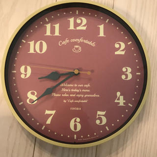1ヶ月使用　★ カフェ風　壁掛け時計(掛時計/柱時計)