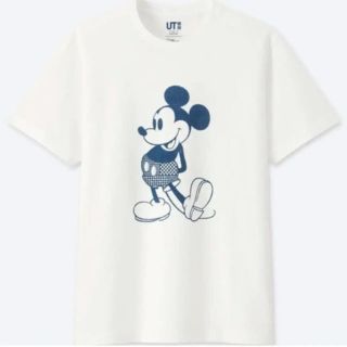 ユニクロ(UNIQLO)の【新品】ミッキーブルー  ミッキースタンズ  Ｔシャツ ユニクロ UT ミッキー(Tシャツ/カットソー(半袖/袖なし))