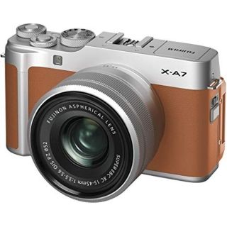 フジフイルム(富士フイルム)の新品 FUJIFILM X-A7 レンズキット キャメル(ミラーレス一眼)