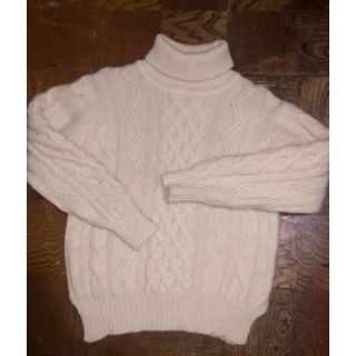 エディットフォールル(EDIT.FOR LULU)の最終お値引き　100% wool 古着　ハイネックニット(ニット/セーター)