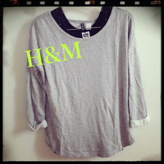 エイチアンドエム(H&M)のH&M♡スウェットトップス(Tシャツ(長袖/七分))