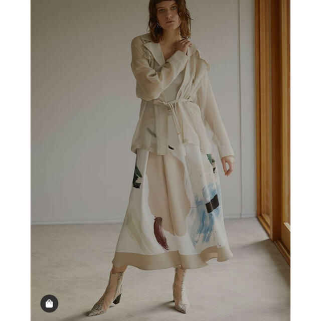 Ameri VINTAGE(アメリヴィンテージ)のAmeri MARY PAINTING FLARE SKIRT  レディースのスカート(ロングスカート)の商品写真