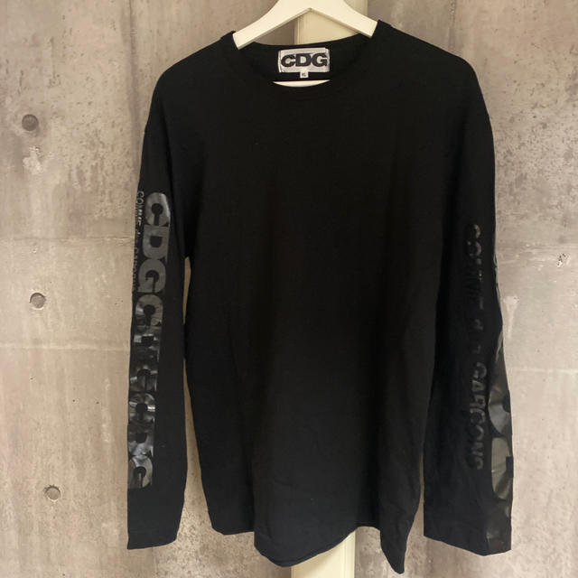 Tシャツ/カットソー(七分/長袖)CDG blackロンT