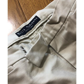 ケイタマルヤマ(KEITA MARUYAMA TOKYO PARIS)の美品 ケイタマルヤマ アンクル丈パンツ ズボン ベージュ M 1 綿(クロップドパンツ)