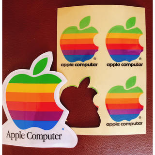 アップル(Apple)のApple ステッカー　シール　レインボー　アップルコンピューター(ステッカー)