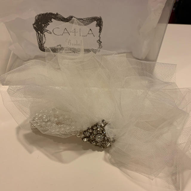 CA4LA(カシラ)のCA4LA bridal チュール　ベッドピース ハンドメイドのウェディング(ヘッドドレス/ドレス)の商品写真