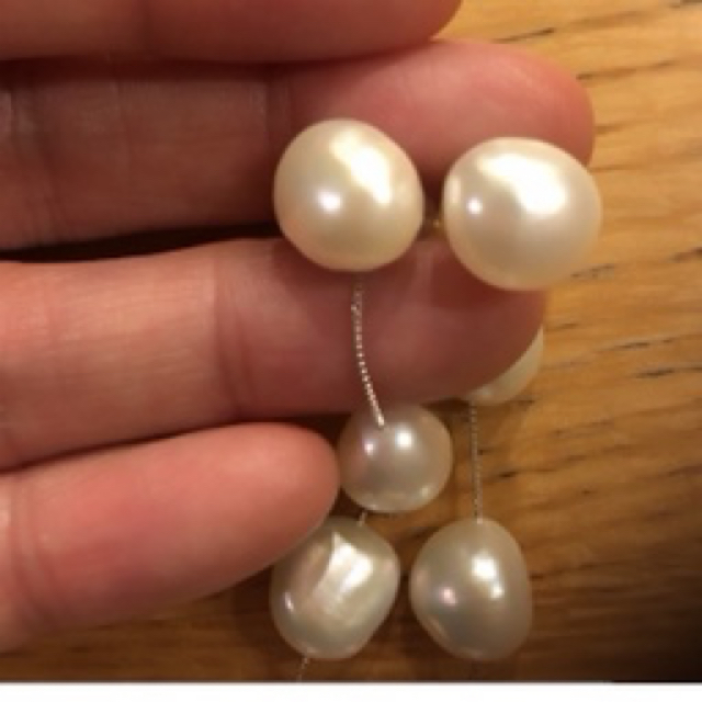 Maaya pearl   ピアス　マーヤパール　rita バロック　５連