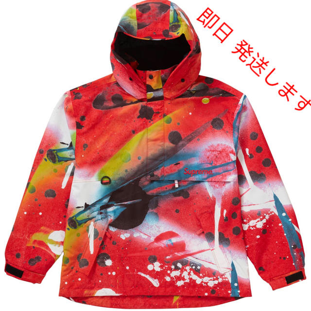 S大阪店購入本日発送可能ですsupreme gore-Tex anorak red multi small