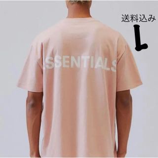 フィアオブゴッド(FEAR OF GOD)のfog essentials Tee pink ピンク Lサイズ(Tシャツ/カットソー(半袖/袖なし))