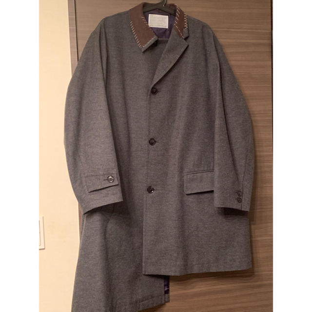 オリジナル kolor グレー1 アシンメトリーコート kolor - チェスター