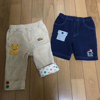 ミキハウス(mikihouse)の【yukiko様専用】ミキハウス　ハーフパンツ　２点セット(パンツ)