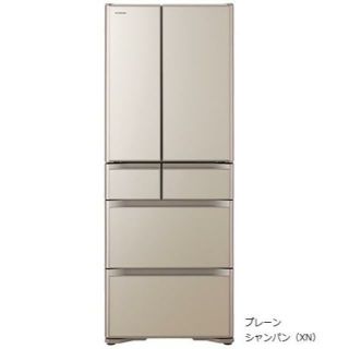 ヒタチ(日立)の◆新品 日立6ドア冷蔵庫 430L R-XG43K-XN 11年保証付 設置込◆(冷蔵庫)