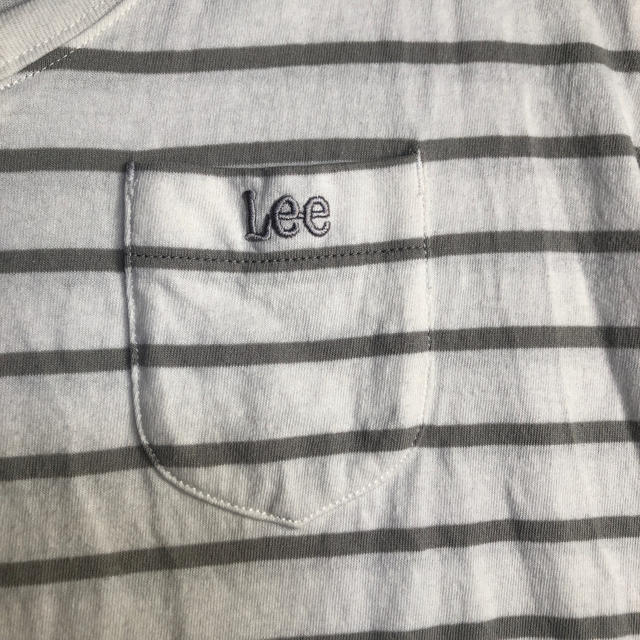 Lee(リー)のLEE ボーダー半袖Tシャツ　Vネック レディースのトップス(Tシャツ(半袖/袖なし))の商品写真