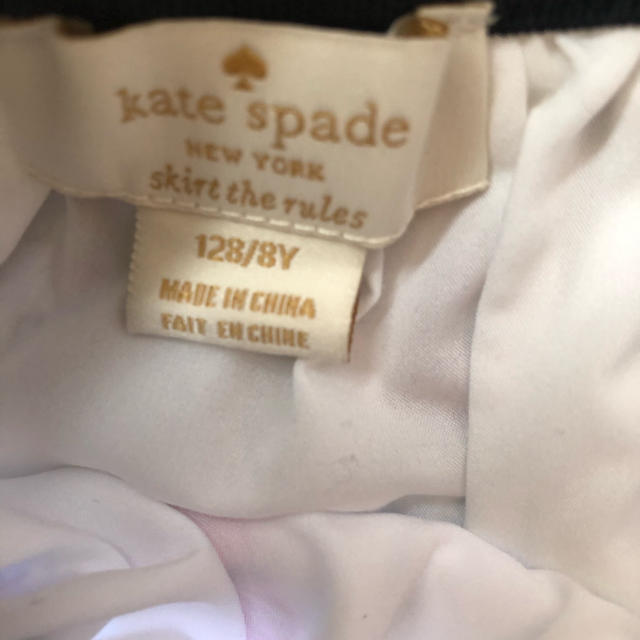 kate spade new york(ケイトスペードニューヨーク)のケイトスペード♡スカート ♡サイズ128 キッズ/ベビー/マタニティのキッズ服女の子用(90cm~)(スカート)の商品写真