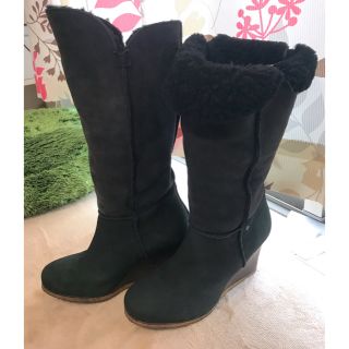 アグ(UGG)のUGG ロングブーツ BLACK(ブーツ)