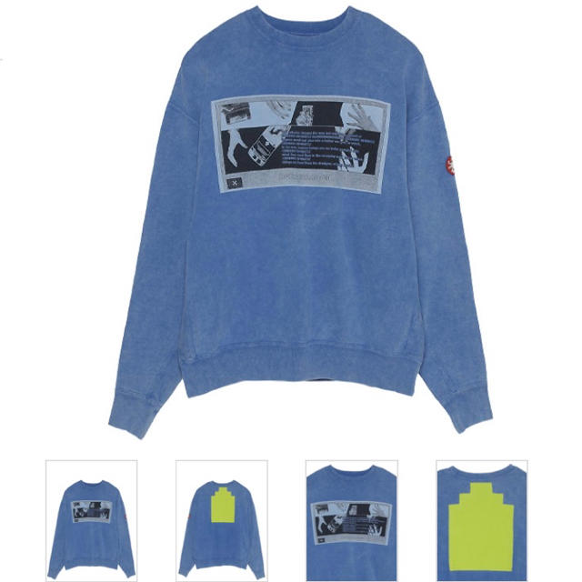 メンズ【求む】 C.E / C0a0v0 CREW NECK / BLU