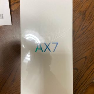 アンドロイド(ANDROID)の新品未開封 OPPO AX7 4GB 64GB ゴールド CPH1903(スマートフォン本体)