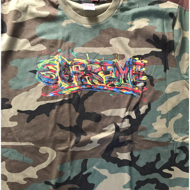 SUPREME 20SS PAINT LOGO TEE XL 新品　原宿購入