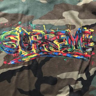 SUPREME 20SS PAINT LOGO TEE XL 新品　原宿購入