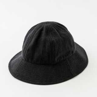 コモリ(COMOLI)のComoli 20ss Silk Nep Hat (Black)(ハット)