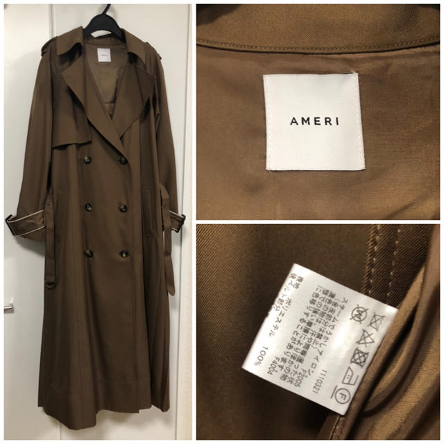 Ameri VINTAGE(アメリヴィンテージ)のVARIOUS BACK PLEATS TRENCH レディースのジャケット/アウター(トレンチコート)の商品写真