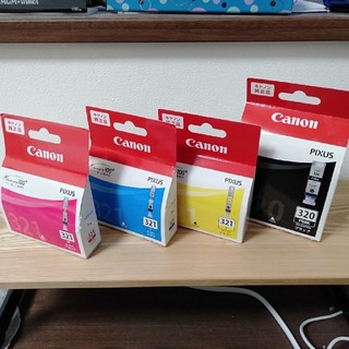 キヤノン(Canon)のキャノン　プリンターインク　PIXUS320PGBK、321C、M、Y(オフィス用品一般)
