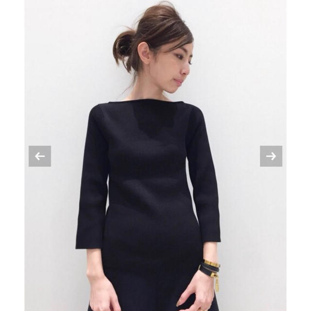 L'Appartement DEUXIEME CLASSE(アパルトモンドゥーズィエムクラス)の L’Appartement SLIT RIB KNIT スリットリブニット レディースのトップス(カットソー(長袖/七分))の商品写真