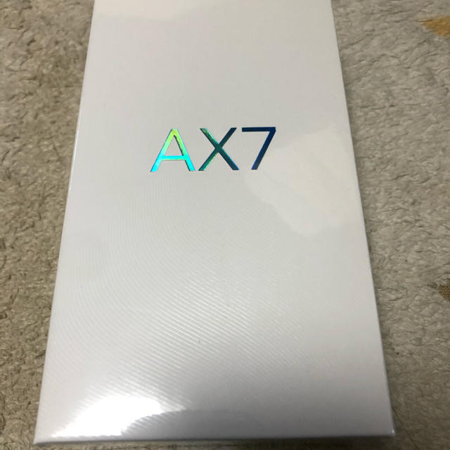 【未開封】OPPO  AX7ブルースマートフォン本体