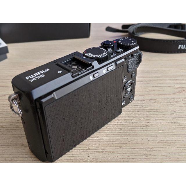 FUJIFILM デジタルカメラ X70（ブラック）予備バッテリー付き