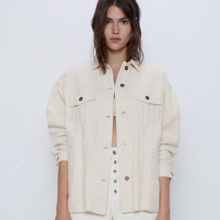 ザラ(ZARA)のZARA ザラ コーデュロイジャケット XS(ミリタリージャケット)