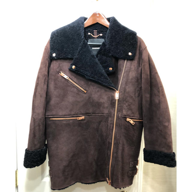 diesel ムートンコート　レディースＬ 新品未使用　定価25万8500円