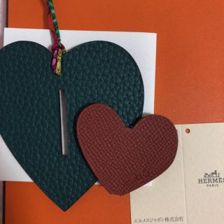 エルメス(Hermes)のプティアッシュ♡ダブルハート(バッグチャーム)