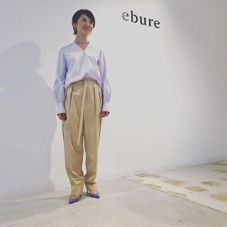 2019SS ebure エッセンシャルコットンVネックブラウス エブール(シャツ/ブラウス(長袖/七分))