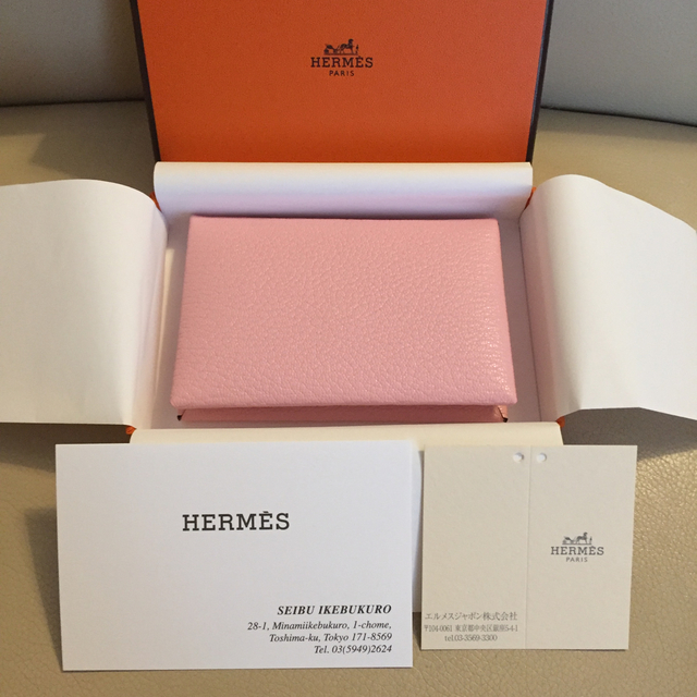 HERMES CALVI 名刺入れ カードケース名刺入れ/定期入れ