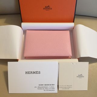 エルメス(Hermes)のHERMES CALVI 名刺入れ カードケース(名刺入れ/定期入れ)