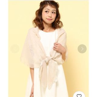 ルーデルー(Rew de Rew)の【美品】Rew de Rew レース重ね ショール ボレロ 結婚式 ストール(その他)