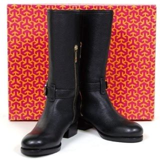 トリーバーチ(Tory Burch)の新品 TORY BURCH トリーバーチ ジョッキーブーツ ブラック レアサイズ(ブーツ)